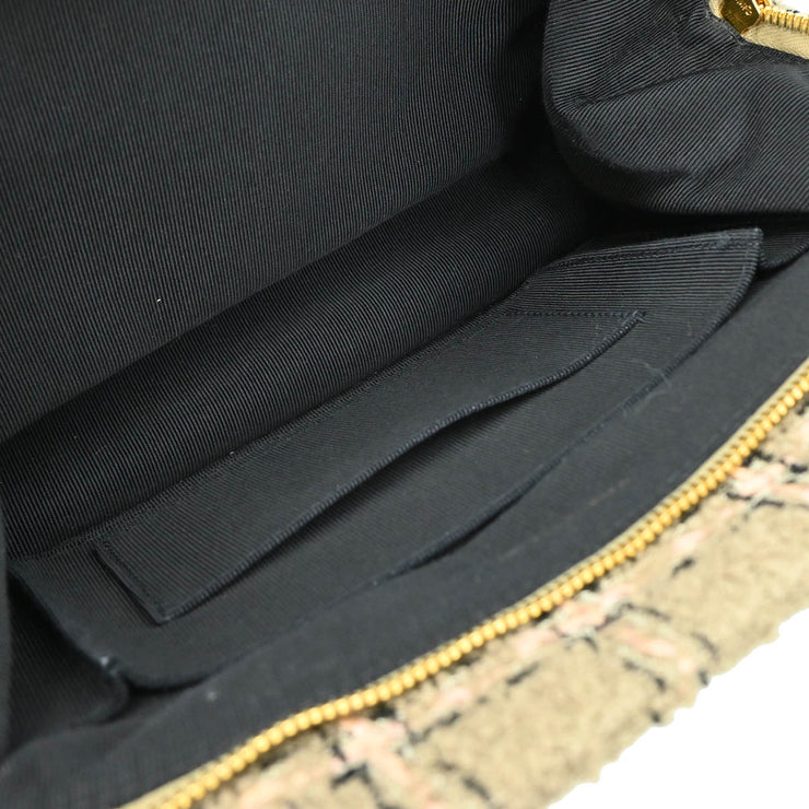 Chanel 1994-1996 Gray Tweed Chain Shoulder Bag