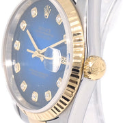 Rolex Oyster Perpetual Datejust Ref.16233G 34mm Watch 18KYG SS Diamond