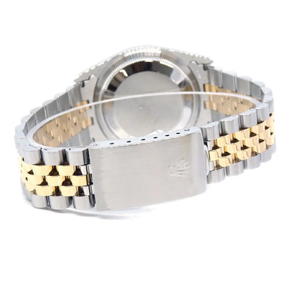 Rolex Oyster Perpetual Datejust Ref.16233G 36mm Watch 18KYG SS Diamond
