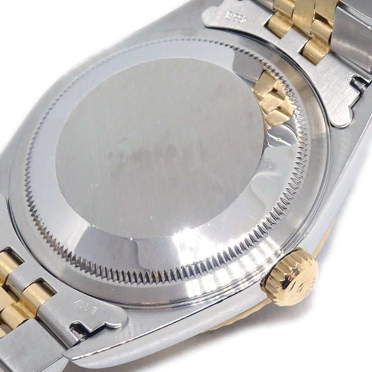 Rolex Oyster Perpetual Datejust Ref.16233G 34mm Watch 18KYG SS Diamond