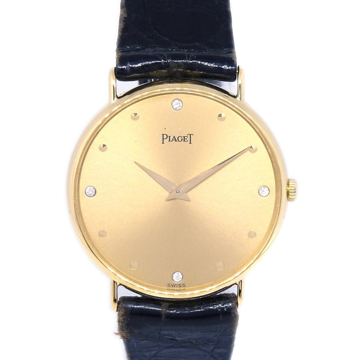 Piaget * Classic YG Manual-winding Watch 18KYG Diamond