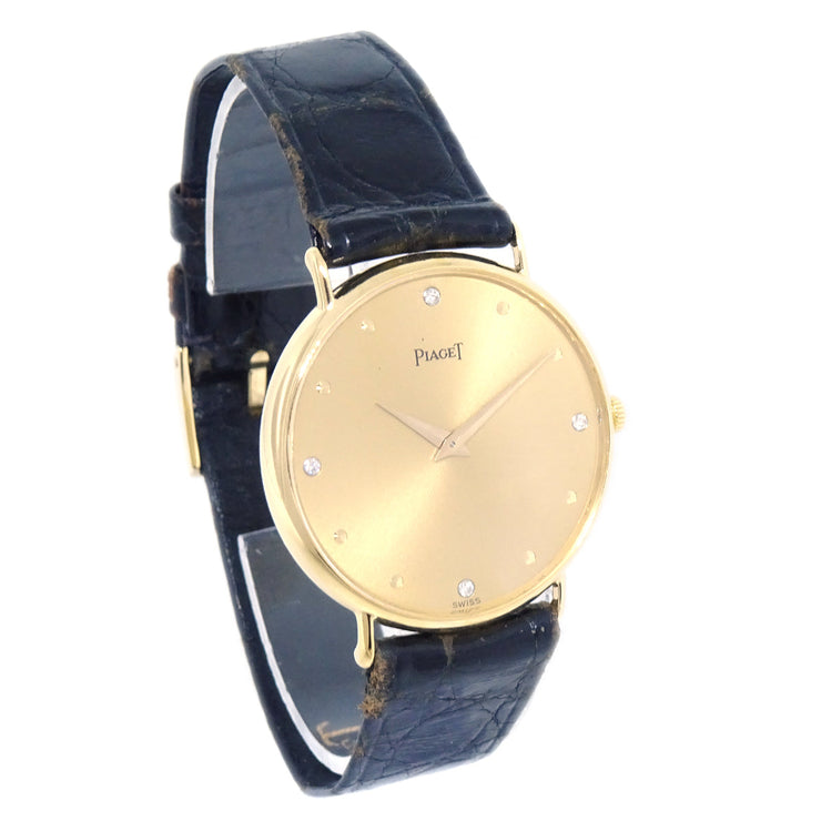 Piaget * Classic YG Manual-winding Watch 18KYG Diamond