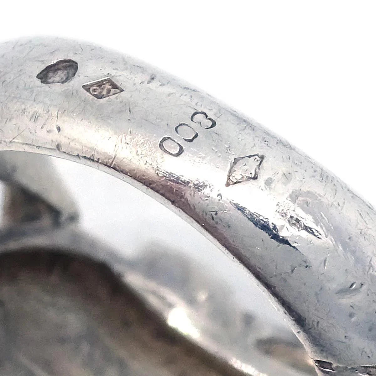 Hermes Ring Silver SV925 #52 #12