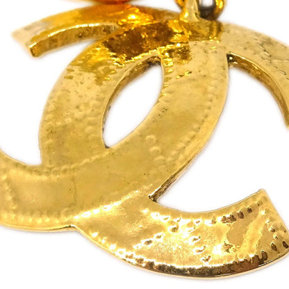 Chanel Dangle Earrings CC Clip-On Gold 94P