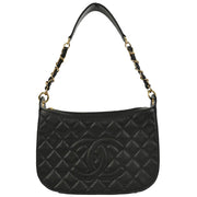 Chanel 2004-2005 Black Caviar Shoulder Bag