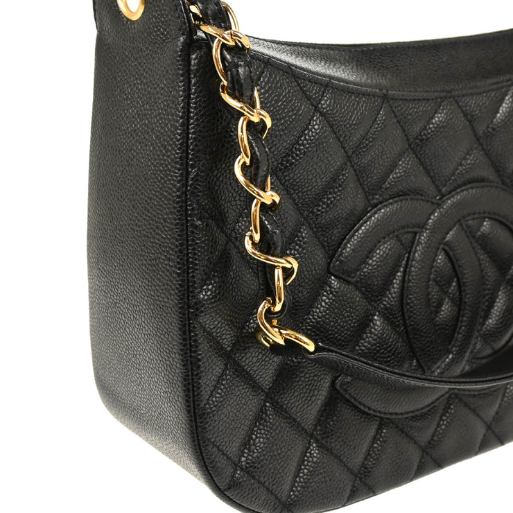 Chanel 2004-2005 Black Caviar Shoulder Bag