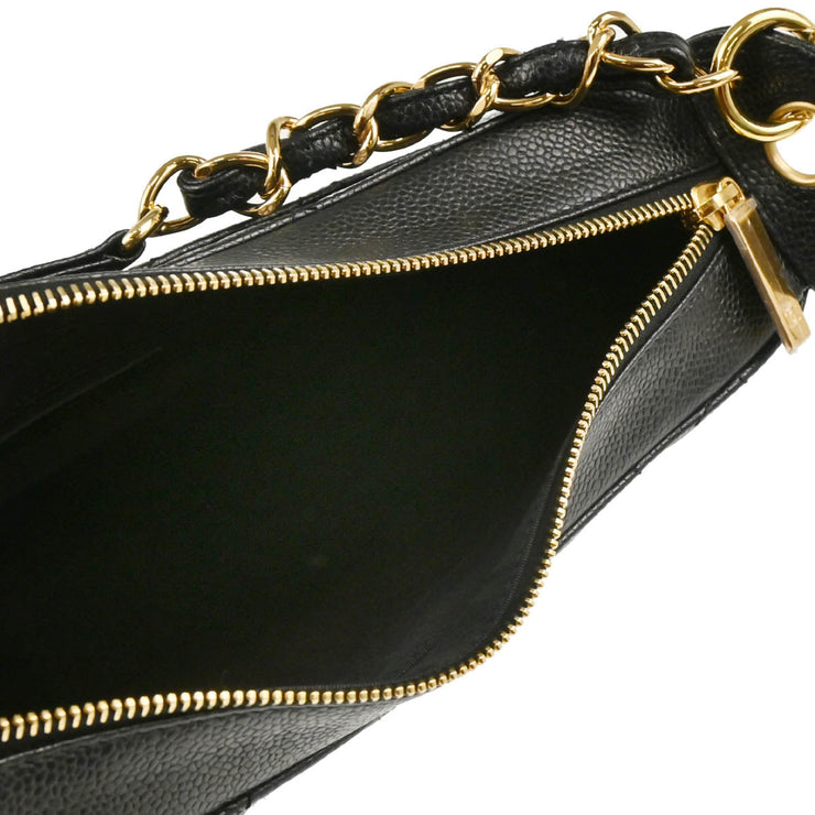 Chanel 2004-2005 Black Caviar Shoulder Bag