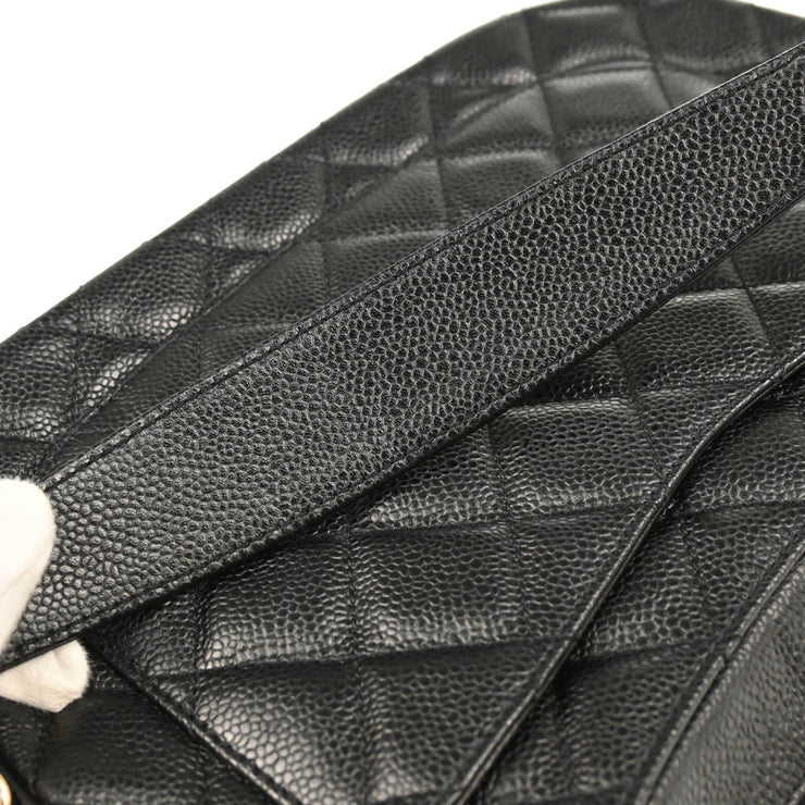 Chanel 2004-2005 Black Caviar Shoulder Bag