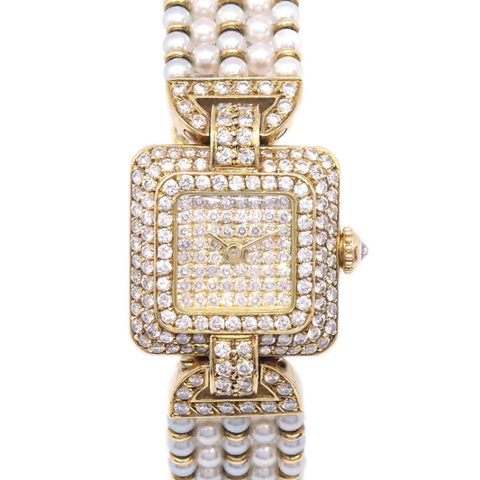 Cartier Elise Manual-winding Watch 18KYG Diamond Pearl