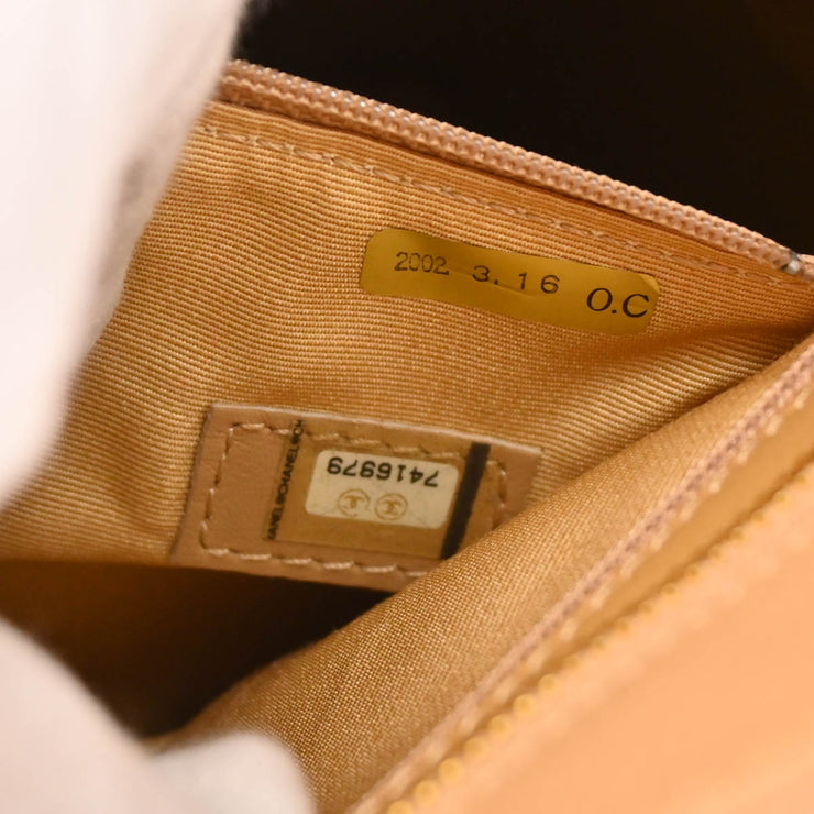 Chanel 2001-2003 Beige Caviar Medallion Tote Handbag
