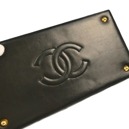 Chanel 1994-1996 Black Lambskin Vanity Handbag