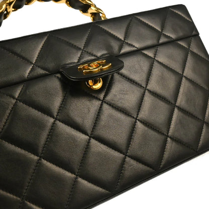 Chanel 1994-1996 Black Lambskin Vanity Handbag