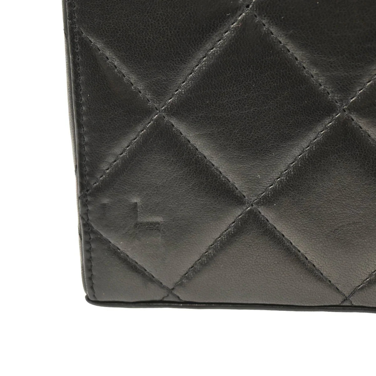 Chanel 1994-1996 Black Lambskin Vanity Handbag