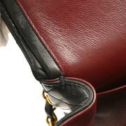 Chanel 1996-1997 Black Lambskin Medium Classic Double Flap Shoulder Bag