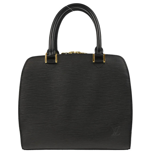 Louis Vuitton 2002 Black Epi Pont Neuf Handbag M52052