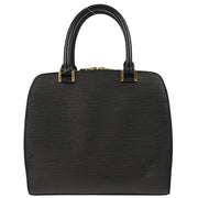 Louis Vuitton 2002 Black Epi Pont Neuf Handbag M52052