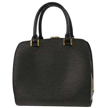 Louis Vuitton 2002 Black Epi Pont Neuf Handbag M52052