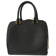 Louis Vuitton 2002 Black Epi Pont Neuf Handbag M52052