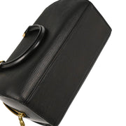 Louis Vuitton 2002 Black Epi Pont Neuf Handbag M52052