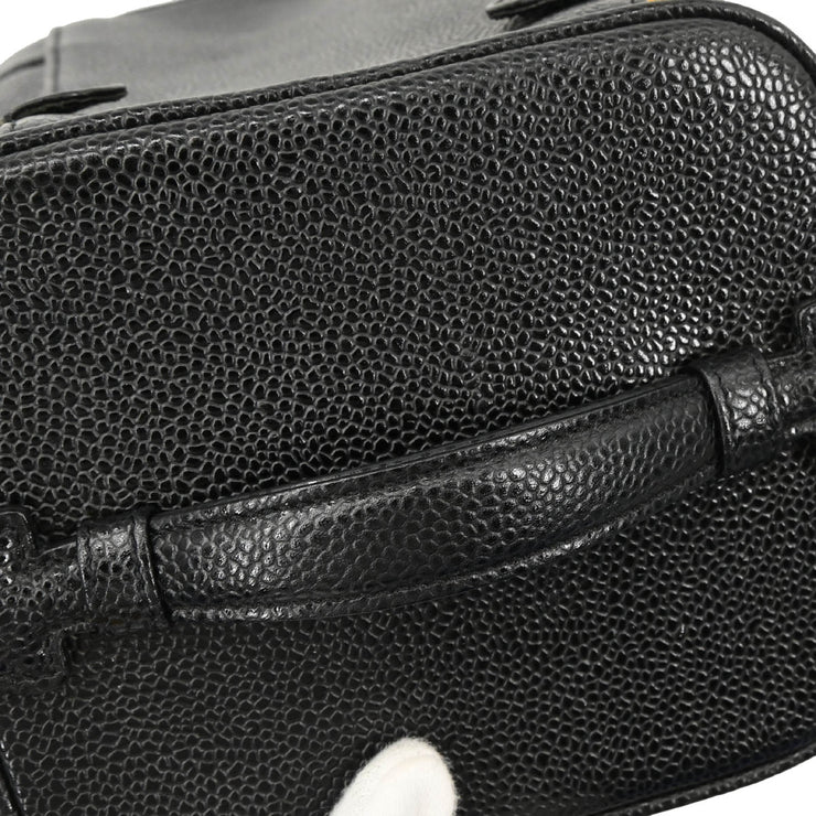 Chanel 2000-2001 Black Caviar Timeless Vanity Handbag