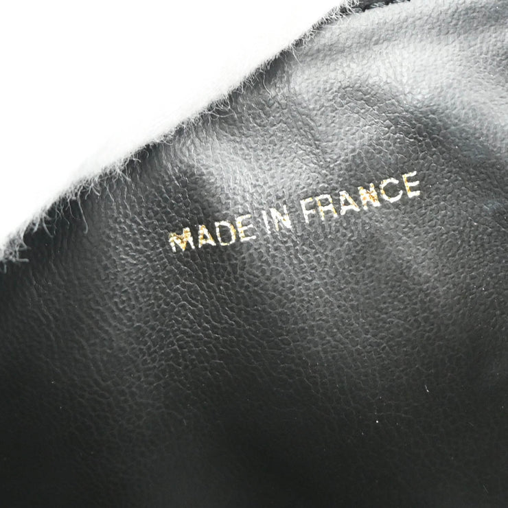 Chanel 2000-2001 Black Caviar Timeless Vanity Handbag