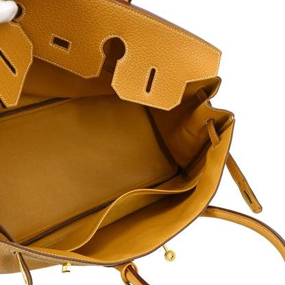Hermes 2005 Natural Fjord Birkin 35 Handbag