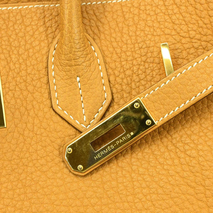 Hermes 2005 Natural Fjord Birkin 35 Handbag