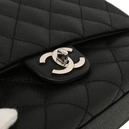 Chanel 2006-2008 Black Caviar Top Handle Handbag