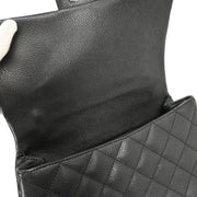 Chanel 2006-2008 Black Caviar Top Handle Handbag
