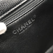 Chanel 2006-2008 Black Caviar Top Handle Handbag