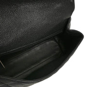 Chanel 2009-2010 Black Caviar Top Handle Handbag