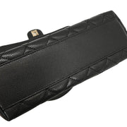 Chanel 2009-2010 Black Caviar Top Handle Handbag