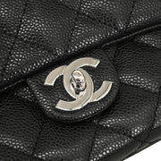 Chanel 2009-2010 Black Caviar Top Handle Handbag