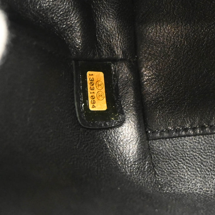 Chanel 2009-2010 Black Caviar Top Handle Handbag