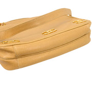 Chanel 1994-1996 Beige Caviar Triple CC Shoulder Tote Bag