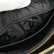 Chanel 2000-2001 Black Caviar Chevron Shoulder Bag