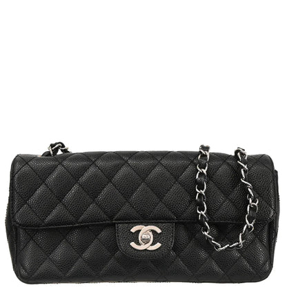 Chanel 2005-2006 Black Caviar East West Shoulder Bag