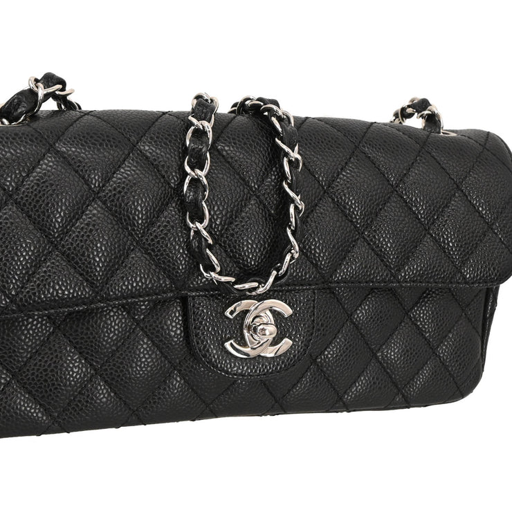 Chanel 2005-2006 Black Caviar East West Shoulder Bag