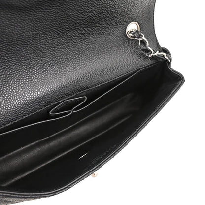 Chanel 2005-2006 Black Caviar East West Shoulder Bag