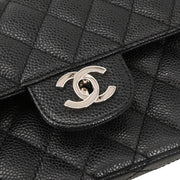 Chanel 2005-2006 Black Caviar East West Shoulder Bag