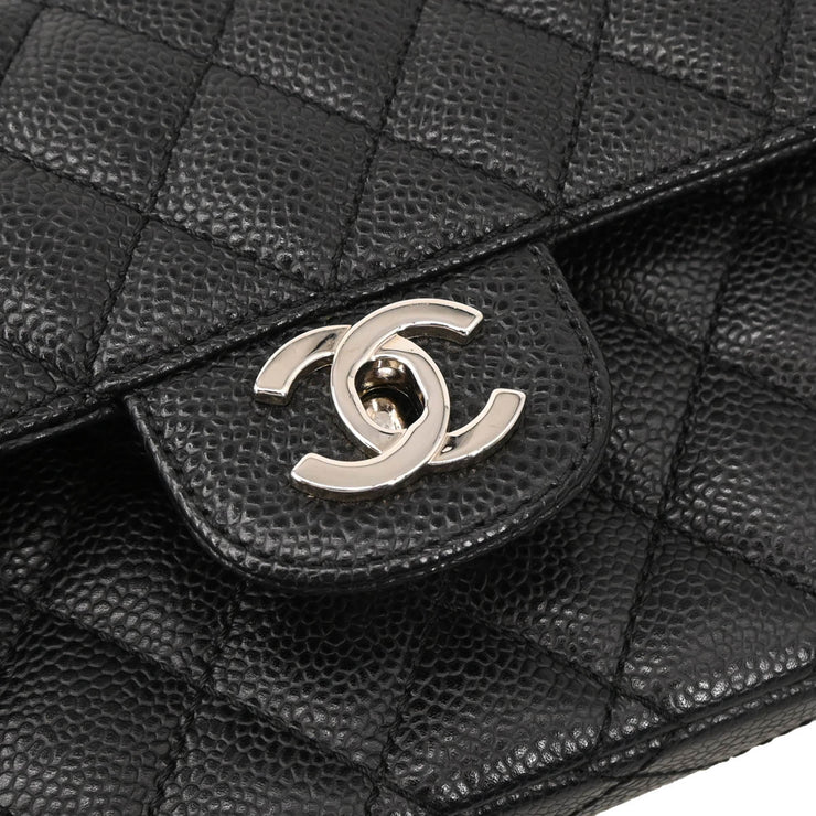 Chanel 2005-2006 Black Caviar East West Shoulder Bag