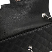 Chanel 2005-2006 Black Caviar East West Shoulder Bag