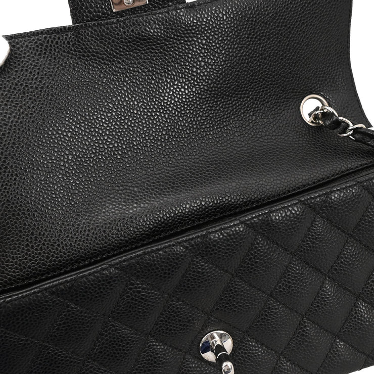 Chanel 2005-2006 Black Caviar East West Shoulder Bag