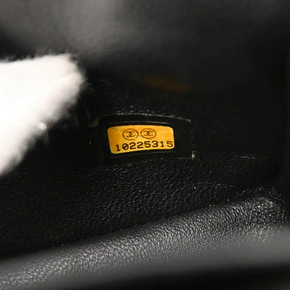 Chanel 2005-2006 Black Caviar East West Shoulder Bag