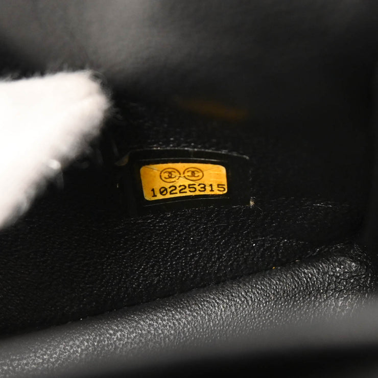 Chanel 2005-2006 Black Caviar East West Shoulder Bag