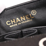 Chanel 2000-2001 Black Canvas COCO East West Choco Bar Shoulder Bag
