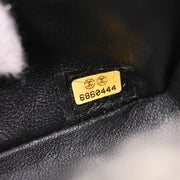 Chanel 2000-2001 Black Canvas COCO East West Choco Bar Shoulder Bag