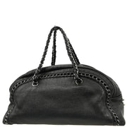 Chanel 2005-2006 Black Calfskin Luxury Line Bowling Bag