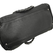 Chanel 2005-2006 Black Calfskin Luxury Line Bowling Bag