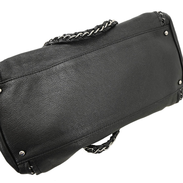 Chanel 2005-2006 Black Calfskin Luxury Line Bowling Bag